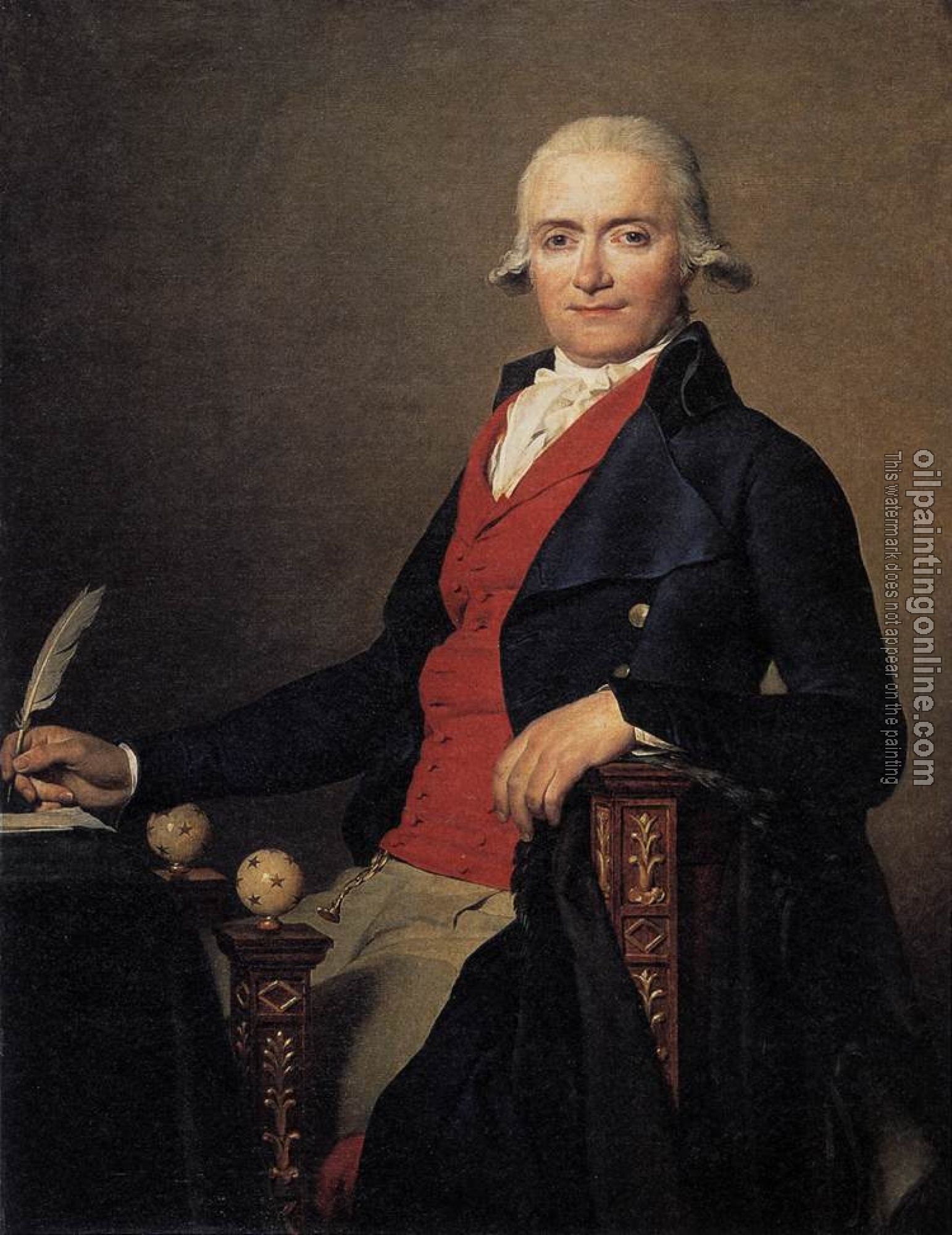 David, Jacques-Louis - Portrait of Gaspar Mayer